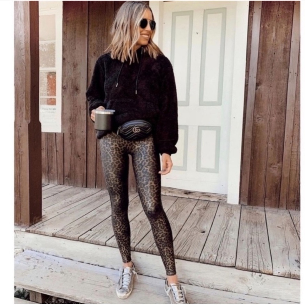 Spanx Leopard shine Leggings